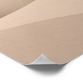 黒エレガントベージュ抽象芸術風景 ポスター (角)