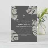 黒エレガントボホ葉バプテスマ 招待状 (スタンド正面)