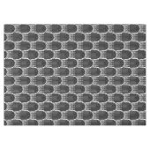 黒エレガントミッドセンチュリーモダンアーチライン テーブルクロス (正面(横))