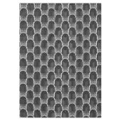 黒エレガントミッドセンチュリーモダンアーチライン テーブルクロス (正面)