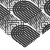 黒エレガントミッドセンチュリーモダンアーチライン テーブルクロス (アングル)