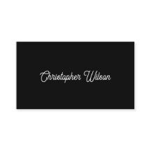 黒エレガントミニマル無地の色