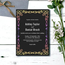 黒エレガントミニマル白グローフレー結婚ム