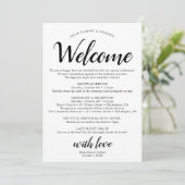 黒エレガントモダンの旅結婚行計画 プログラム (スタンド正面)