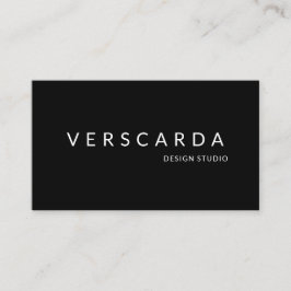 黒エレガントモダンはっきりしたプロフェッショナル企業の 名刺