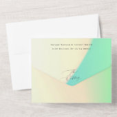 黒エレガントモダングラデーション絞り染め結婚ズ オールインワン招待状 (裏面)