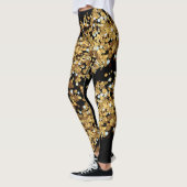 黒エレガントモダングリッタースパークルスギフト レギンス (左)