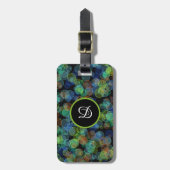 黒エレガントモダンシンプルカラフル ラゲッジタグ (正面縦)