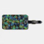 黒エレガントモダンシンプルカラフル ラゲッジタグ (裏面横)