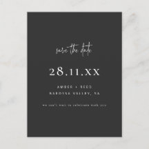 黒エレガントモダンミニマルシンプル保存日