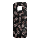 黒エレガントモダン大理石バラ金ゴールドパイナップル Case-Mate SAMSUNG GALAXYケース (裏面左)
