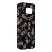 黒エレガントモダン大理石バラ金ゴールドパイナップル Case-Mate SAMSUNG GALAXYケース (裏面/右)