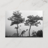 黒エレガントモダン白の写真結婚詳細 エンクロージャーカード (裏面)