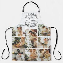 黒エレガントモダン白の家族の写真コラージュ