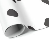 黒エレガントモダン白ラッピング紙 ラッピングペーパー (ロールコーナー)