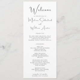 黒エレガントモダン白結婚の プログラム