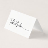 黒エレガントモダン白結婚座席表 (正面)