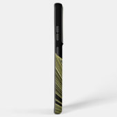 黒エレガントモダン金ゴールドスターバストモノグラム SAMSUNG GALAXYケース (右側面)