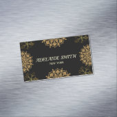 黒エレガントモダン金ゴールド名刺 マグネット名刺 (インサイチュ)