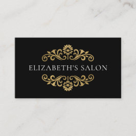 黒エレガントモダン金ゴールド 名刺