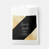 黒エレガントモダン金フォイル結婚ズ フェイバーバッグ (正面)