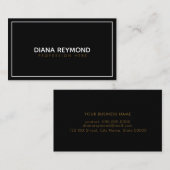 黒エレガントモダン 名刺 (正面/裏面)