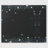 黒エレガントラッピング紙 ラッピングペーパー (フラット)