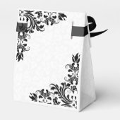 黒エレガントレース白ダマスク フェイバーボックス (裏面サイド)