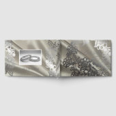 黒エレガントレース結婚ズ ゲストブック (全面)