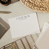 黒エレガントヴィンテージアールデコパーソナライズされた名 ノートカード