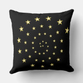 黒エレガント上の星スパイラル クッション (裏面)