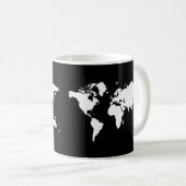 黒エレガント世界 コーヒーマグカップ (正面右)