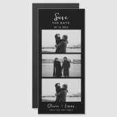 黒エレガント光フィルムストリップ磁結婚気 (正面/裏面)