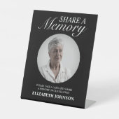 黒エレガント共有Aメモリ 台座サイン (正面)