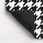 黒エレガント千鳥格子の マウスパッド (コーナー)