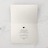 黒エレガント卒業金ゴールド台本 箔グリーティングカード (内側レイダウン)