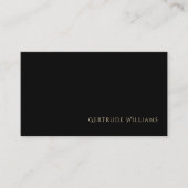 黒エレガント名刺 名刺 (正面)