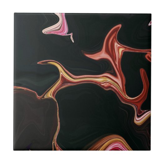 黒エレガント大理石テクスチャ背景 タイル (正面)