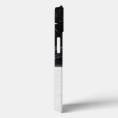 黒エレガント大理石フェイクアート銀金属鋼 Case-Mate iPhoneケース (裏面 / 右)