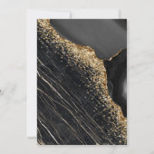 黒エレガント大理石法科卒業パーティー 招待状 (裏面)