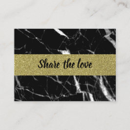 黒エレガント大理石金ゴールド 紹介カード