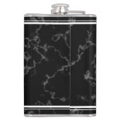 黒エレガント大理石25年勤続記念日 フラスク (裏面)