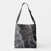 黒エレガント大理石 クロスボディバッグ (裏面)