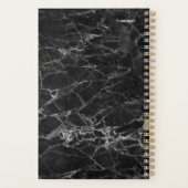 黒エレガント大理石 プランナー手帳 (裏面)