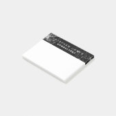 黒エレガント大理石 ポストイット (アングル)