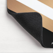 黒エレガント大理石 マウスパッド (コーナー)