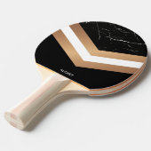 黒エレガント大理石 卓球ラケット (正面アングル)