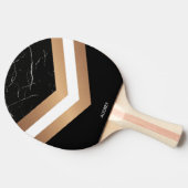 黒エレガント大理石 卓球ラケット (横)