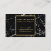 黒エレガント大理石 名刺 (裏面)
