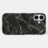 黒エレガント大理石 Case-Mate iPhoneケース (裏面 (横))